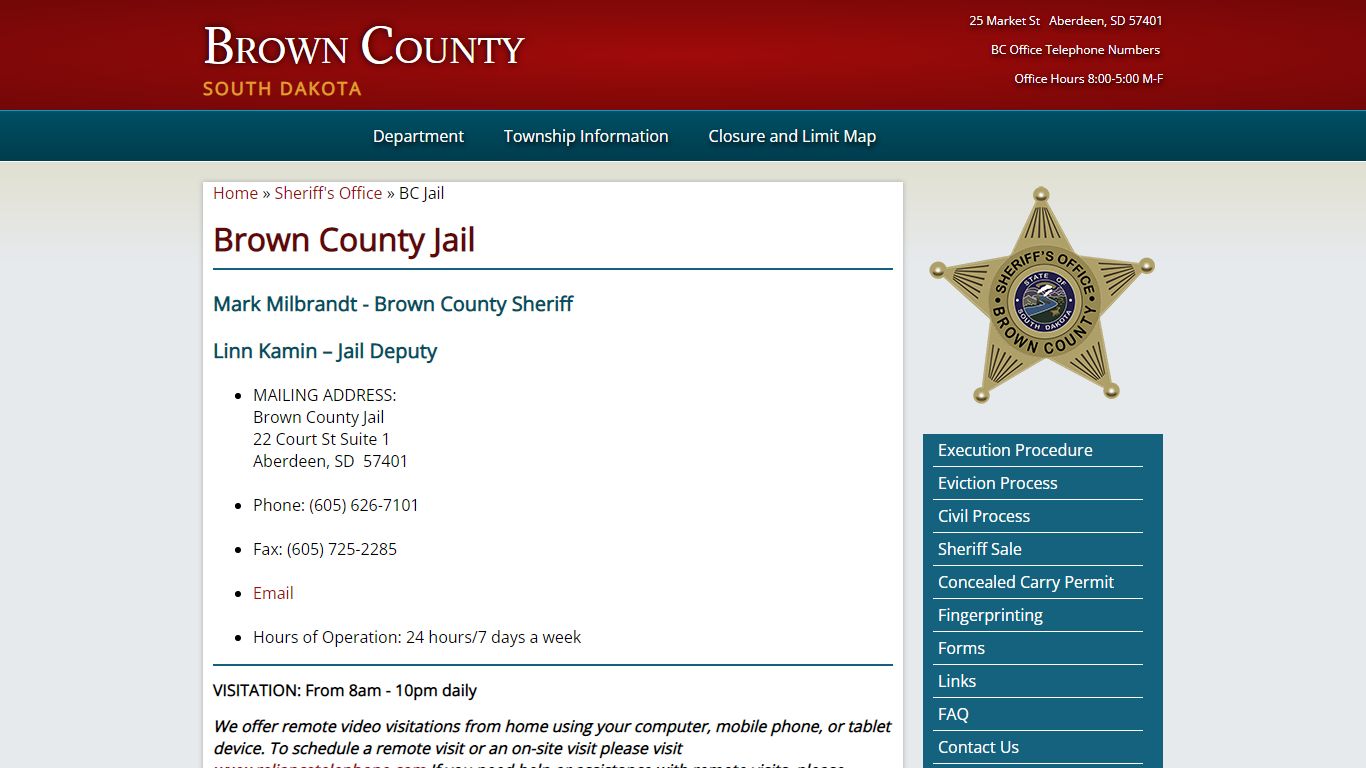 Brown County Jail | Brown County